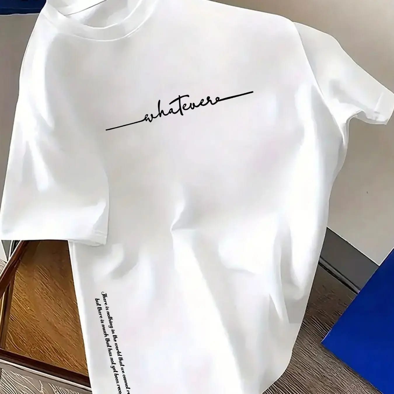 Remera de Hombre Moda Casual Holgada Letras Simple